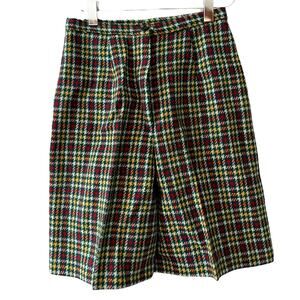 Vintage Child’s wool plaid high waisted costume shorts